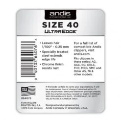Andis Andis #40 UltraEdge Detachable Blade -Clippers Shop andis 40 ultraedge detachable blade p72 12852 medium