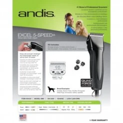 Andis Andis SMC Excel 5 Speed+ Clipper -Clippers Shop andis smc excel 5 speed clipper p6695 14406 medium