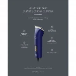 Andis Andis UltraEdge AGC Super 2-Speed Brushless Clipper - Blue -Clippers Shop andis ultraedge agc super 2 speed brushless clipper blue p17770 13628 medium