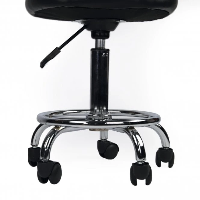 Groomers Groomers Black Stool With Back Rest 7 Groomers Groomers Black Stool With Back Rest - Image 7