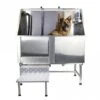 Groomers Easy Step Static Stainless Steel Bath