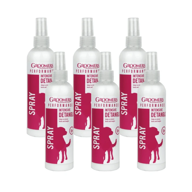 Groomers Groomers Intense Groom & Detangle Spray 250ml - 6 Pack 1 Groomers Groomers Intense Groom & Detangle Spray 250ml - 6 Pack