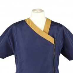 Groomers Groomers Kanji V-Neck Tunic - Navy/Gold -Clippers Shop groomers kanji v neck tunic navygold p15793 13115 medium