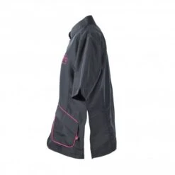 Groomers Mandarin Collar Jacket - Black With Pink Piping 11 Groomers Mandarin Collar Jacket - Black With Pink Piping -Clippers Shop groomers mandarin collar jacket black with pink piping p10336 12650 medium