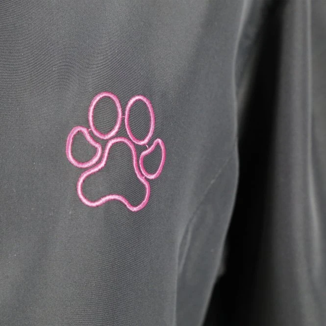 Groomers Mandarin Collar Jacket - Black With Pink Piping 5 Groomers Mandarin Collar Jacket - Black With Pink Piping - Image 5