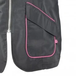 Groomers Mandarin Collar Jacket - Black With Pink Piping 16 Groomers Mandarin Collar Jacket - Black With Pink Piping -Clippers Shop groomers mandarin collar jacket black with pink piping p10336 12655 medium