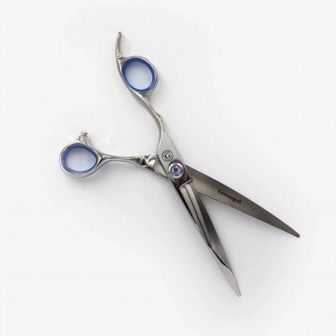 Groomers Topaz Groomers Topaz 7" Left-Handed Curved Scissors 2 Groomers Topaz Groomers Topaz 7" Left-Handed Curved Scissors - Image 2
