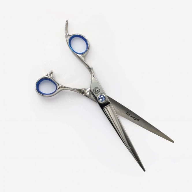 Groomers Topaz Groomers Topaz 7" Left-Handed Straight Scissors 2 Groomers Topaz Groomers Topaz 7" Left-Handed Straight Scissors - Image 2