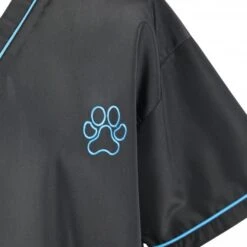 Groomers Groomers V-Neck Tunic - Black With Blue Trim -Clippers Shop groomers v neck tunic black with blue trim p10209 12667 medium