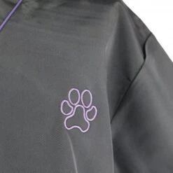 Groomers Groomers V-Neck Tunic - Black With Purple Trim -Clippers Shop groomers v neck tunic black with purple trim p17801 14109 medium