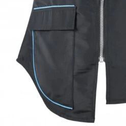 Groomers Groomers Waistcoat - Black With Blue Trim -Clippers Shop groomers waistcoat black with blue trim p10225 12677 medium