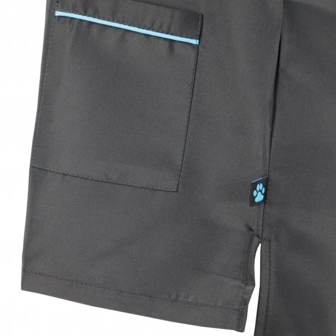 Groomers Groomers Zipped Jacket - Black With Blue Trim 5 Groomers Groomers Zipped Jacket - Black With Blue Trim - Image 5