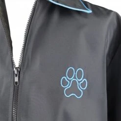 Groomers Groomers Zipped Jacket - Black With Blue Trim 13 Groomers Groomers Zipped Jacket - Black With Blue Trim -Clippers Shop groomers zipped jacket black with blue trim p10223 13109 medium