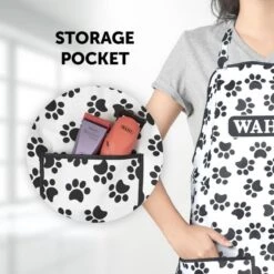 Wahl Wahl Paw Print Apron 6 Wahl Wahl Paw Print Apron -Clippers Shop wahl paw print apron p17576 11145 medium